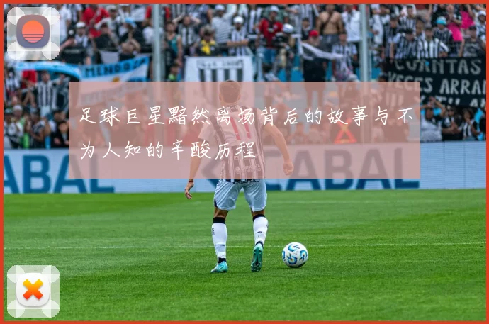 足球巨星黯然离场背后的故事与不为人知的辛酸历程